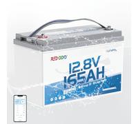 Redodo 12V 165Ah Batteria Litio con Bluetooth 2112Wh BMS 165A Batteria LiFePO4 Group 31 con Bassa Temperatura 1,65X Autonomia Fino a 15000 Cicli Profondi per Camper Trolling Motor e Sistemi Solari