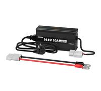 Redodo 14,6V 10A Caricabatterie Lifepo4 per Batterie Litio Ferro Fosfato, Carica Veloce, Alta Efficienza di Carica, Progettato per Caricare Batterie LiFePO4 a Ciclo Profondo