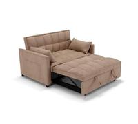 REDÒKASA Divano letto modello PALERMO con 2 cuscini, massima imbottitura, design adatto per ambienti classici e moderni (Tortora)