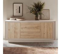 REDÒKASA Madia 2 ante e 3 cassetti Linea SKY L 180 Cm x H 80 Cm x P 50 Cm, realizzata in legno 100% MADE IN ITALY, design moderno per cucina, sala da pranzo, soggiorno (Cashmere/Cadiz)