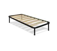 REDÒKASA RETE 7 DOGHE ORTOPEDICA CON 4 PIEDI, DOGHE IN BETULLA E STRUTTURA IN ACCIAIO CON ANGOLI INFORTUNISTICI E ANTICIGOLIO, ALTEZZA 34 CM | 100% MADE IN ITALY | (Singolo (80x190))