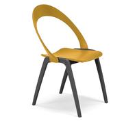 REDÒKASA Sedia da giardino o interno in tecnopolimero ORCHIDEA, 100% MADE IN ITALY, impilabile, design moderno ed ergonomico, struttura solida e duratura (1, Senape)