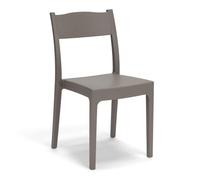 REDÒKASA Sedia in polipropilene VESTA, impilabile, resistente ai raggi UV, design moderno, ideale per sala da pranzo, cucina, sala d’attesa, bar, ristoranti o giardino (Tortora, 1)