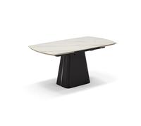 REDÒKASA Tavolo da pranzo 160x90 modello ATLANTIDE allungabile fino a 240 CM con top in grès ceramico per sala da pranzo, cucina e soggiorno (Marmo di Carrara)