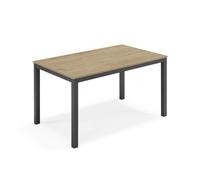 REDÒKASA Tavolo da pranzo allungabile 130x80 modello GIOTTO MADE IN ITALY con allunga laterale 40 cm per sala da pranzo, cucina e soggiorno, design moderno (Noce Nodato)