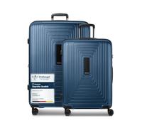 Redolz Set di valigie Essentials 14 a 4 ruote M+L espandibile blu