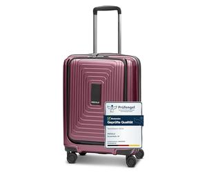 REDOLZ Bagaglio a mano con scomparto laptop | Valigia ultra leggera 40 x 23 x 55 cm con apertura frontale | espandibile da 45 a 55 litri | solo 3,2 kg (Essentials 14)