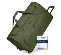 REDOLZ borsone da viaggio con ruote L 71 cm | trolley morbido 83 L leggero per uomo e donna | Duffle Essentials