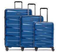 Redolz Essentials 10 3-SET 4 ruote Set di valigie 3 pezzi blue-metallic 2 (RD12367-4-02)