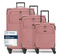 REDOLZ carrello Essentials 12 Trolley-Set 3 -pezzi Rose rosa antico