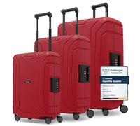 REDOLZ carrello Essentials 15 Trolley-Set 3 -pezzi Classic Red rosso