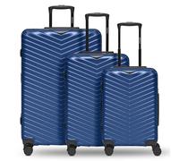 Redolz Essentials 18 4 ruote Set di valigie 3 pezzi con piega di espansione blu