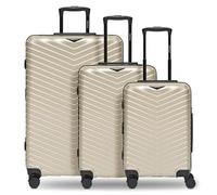 Redolz Essentials 18 4 ruote Set di valigie 3 pezzi con piega di espansione giallo