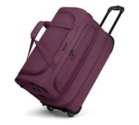 Redolz Duffle Essentials Borsa da viaggio a 2 ruote 55 cm M con patta di espansione rosso