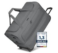 Redolz Duffle Essentials Borsa da viaggio a 2 ruote 70 cm L con patta di espansione marrone