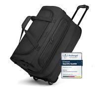Redolz Duffle Essentials Borsa da viaggio a 2 ruote 55 cm M con patta di espansione black (TAS020792)