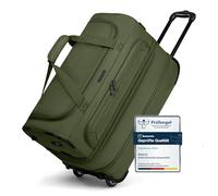 Redolz Duffle Essentials Borsa da viaggio a 2 ruote 55 cm M con patta di espansione marrone