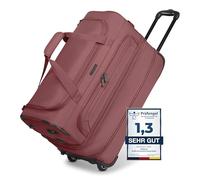 Redolz Duffle Essentials Borsa da viaggio a 2 ruote 55 cm M con patta di espansione beige