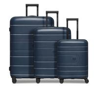 Redolz Essentials 11 4 ruote Set di valigie 3 pezzi con piega di espansione blu