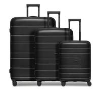 Redolz Essentials 11 4 ruote Set di valigie 3 pezzi con piega di espansione nero