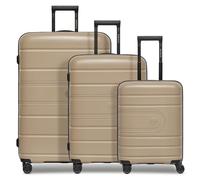 REDOLZ Essentials 11 + BC, beige., Kofferset+ (3-teilig) erweiterbar, Trolley rigido con ruote girevoli