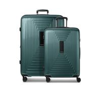 Redolz Set di valigie Essentials 14 a 4 ruote M+L espandibile verde