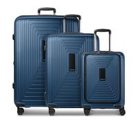 Redolz Essentials 14 4 ruote Set di valigie 3 pezzi con piega di espansione dark blue metallic (RD12382-05)