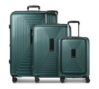 Redolz Essentials 14 4 ruote Set di valigie 3 pezzi espandibile verde