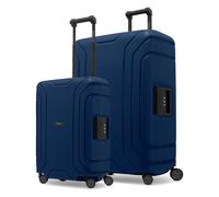 Redolz Essentials 15 Set di valigie da 4 ruote con 4 ruote S+L con chiusura a tre punti blu