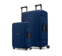 Redolz Set di valigie Essentials 15 a 4 ruote 2 pz. con chiusura a tre punti blu