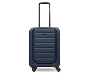Redolz Essentials 17 Trolley da cabina a 4 ruote 55 cm con tasca morbida per laptop blu