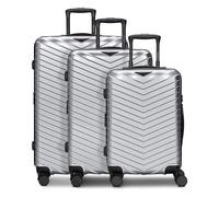 Redolz Essentials 18 2.0 4 ruote Set di valigie 3 pezzi espandibile color argento