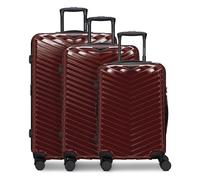 Redolz Essentials 18 2.0 4 ruote Set di valigie 3 pezzi espandibile rosso