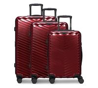 Redolz Essentials 18 4 ruote Set di valigie 3 pezzi espandibile rosso
