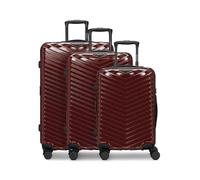 REDOLZ Essentials 18 Parent, Rosso lucido, 3-Set, Trolley rigido S con ruote girevoli