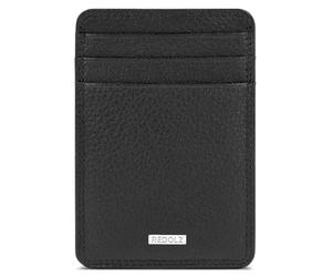 REDOLZ Leather Essentials Money Clip Black