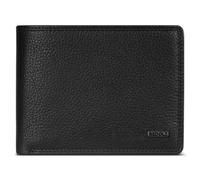 Redolz Portafoglio QF RFID in pelle 12 cm pieghevole con scomparto con zip grigio