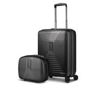Redolz Set di valigie Essentials 14, 2 pezzi: Trolley cabina espandibile e Astuccio nero