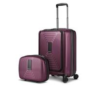 Redolz Set di valigie Essentials 14 2 pezzi trolley da cabina con piega elastica + beauty case rosso