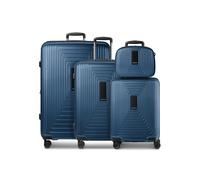 Redolz Set di valigie Essentials 14 a 4 ruote + Astuccio da 4 pezzi espandibile blu