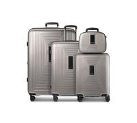 Redolz Set di valigie Essentials 14 a 4 ruote + Astuccio da 4 pezzi espandibile grigio