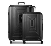 Redolz Set di valigie Essentials 14 a 4 ruote M+L espandibile nero