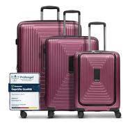 REDOLZ Set di valigie rigide 3 pezzi | S 55 cm con tasca laptop + M 66 cm + L 77 cm | Espandibili con soffietto | Ultra leggere | 4 ruote & TSA (Essentials 14)