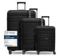 Redolz Essentials 11 3-SET 4 ruote Set di valigie 3 pezzi black (TAS024621)