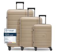 Redolz Essentials 11 3-SET 4 ruote Set di valigie 3 pezzi beige (RD12371-2-03)