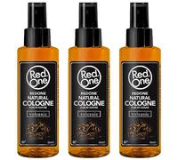 Redone Aftershave Natural Barber Spray Cologne - Vulcanico 3 x 150 ml | Profumo di lunga durata | Prodotto di cura Premium | 3 pezzi
