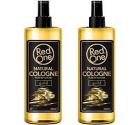 Redone Aftershave Natural Spray Barber Cologne Gold 2 x 400 ml | Profumo di lunga durata | Prodotto di cura premium per uomini | 2 pezzi