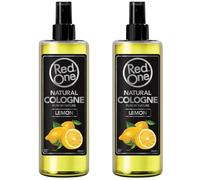 Redone Aftershave Natural Spray Barber Cologne Limone 2 x 400 ml | Profumo di lunga durata | Prodotto di cura premium per uomini | 2 pezzi