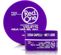 RedOne Aqua Hair Gel Wax Violetta - Gel Capelli Effetto Bagnato e Lucido, Cera Capelli Uomo e Donna Water-Based 150 ml | Tenuta Forte con Risciacquo Facile | Styling Ordinato per Capelli Ricci e Lisci