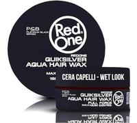 RedOne Aqua Hair Wax Quicksilver Full Force - Cera Capelli Uomo e Donna Tenuta Forte Edge Control | Hair Wax Professionale Water-Based, 150 ml